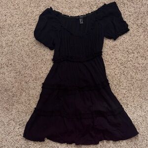 Forever 21 Charcoal Off-Shoulder Top